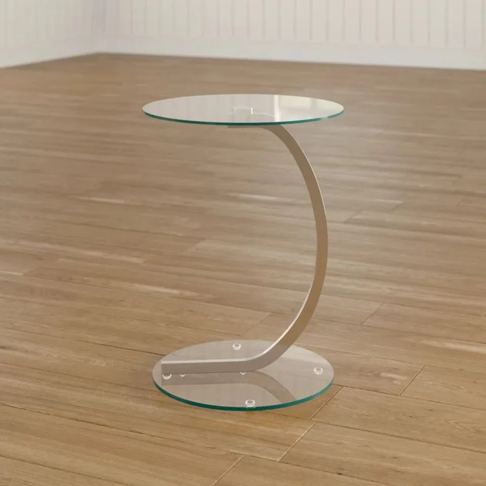 BOXED ALEXANDRINA SIDE TABLE - CLEAR (1 BOX)