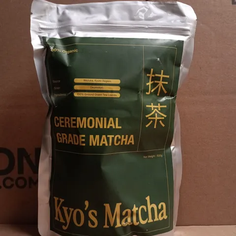 KYO'S MATCHA - CEREMONIAL GRADE MATCHA (500G BAG)