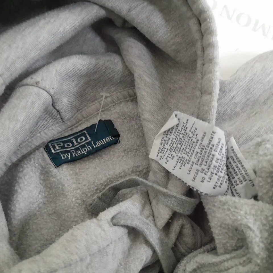 POLO RALPH LAUREN GREY HOODIE - M