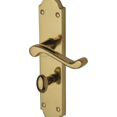 BOXED KENSINGTON BATHROOM DOOR HANDLE SET 