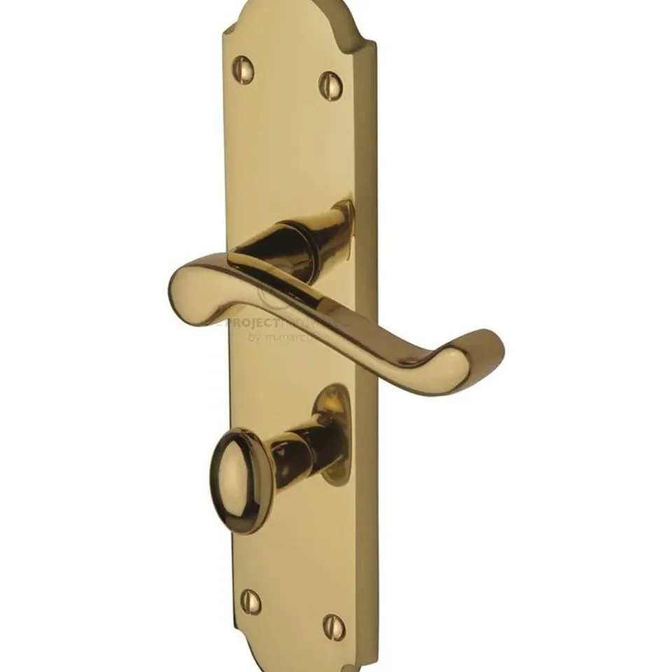 BOXED KENSINGTON BATHROOM DOOR HANDLE SET