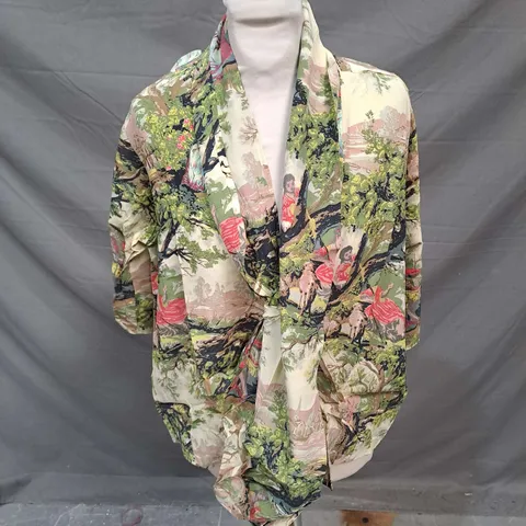 ONE HUNDRED STARS SHIRT IN MULTI LANDSCAPE PRINT SIZE S/M