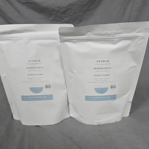 LOT OF 2 KEENUM LOOSE BLACK TEA LEAVES