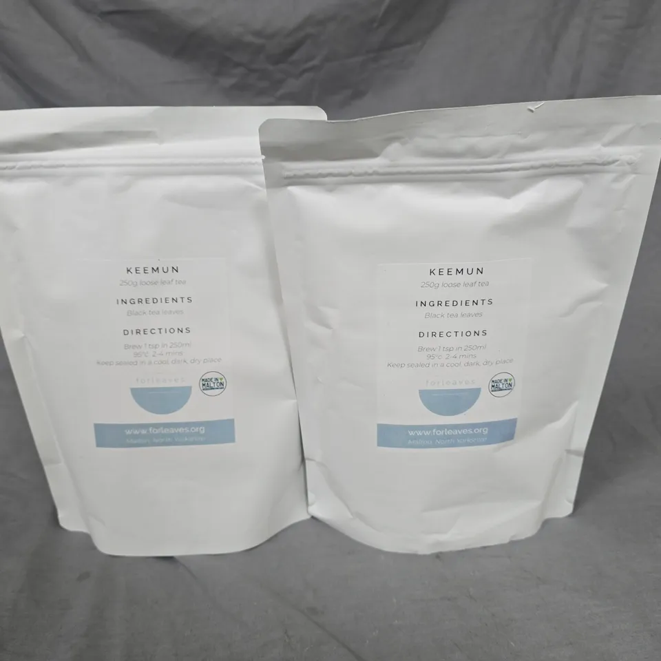 LOT OF 2 KEENUM LOOSE BLACK TEA LEAVES