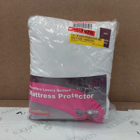 BAGGED DEEP FITTED ANTI-ALLERGY MATTRESS PROTECTOR - KING SIZE
