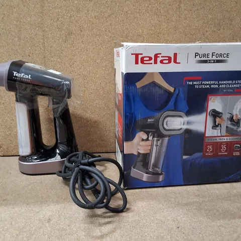 BOXED TEFAL PURE FORCE 3-IN-1 HANDHELD STEAMER DT8765