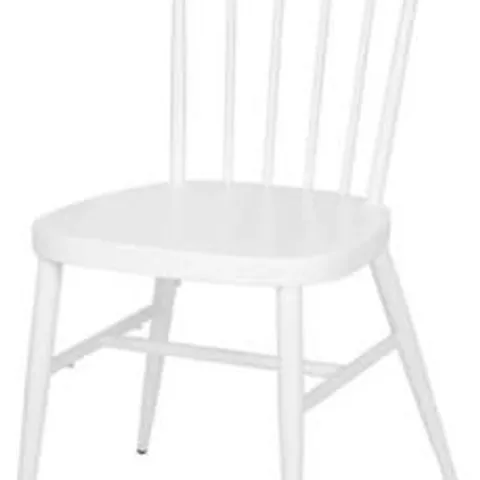 BOXED BOLERO DP718 WINDSOR ALUMINIUM CHAIRS WHITE (4 PACK)  (1 BOX)