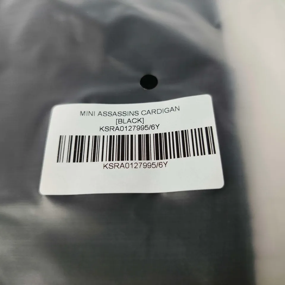 LOT OF APPROXIMATELY 35 BRAND NEW KILLSTAR MINI ASSASSINS CARDIGANS IN BLACK - UNCHECKED SIZES