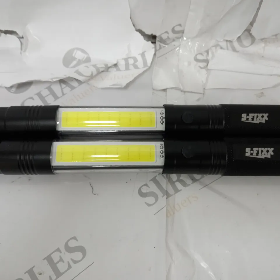 SET OF 2 SFIXX LED TORCH IN BLACK 