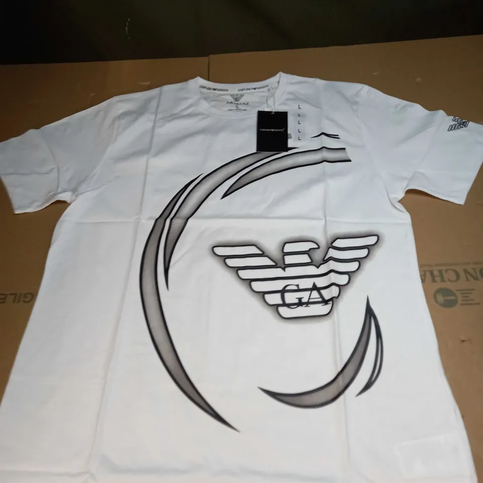 EMPORIO ARMANI LOGO T-SHIRT SIZE L
