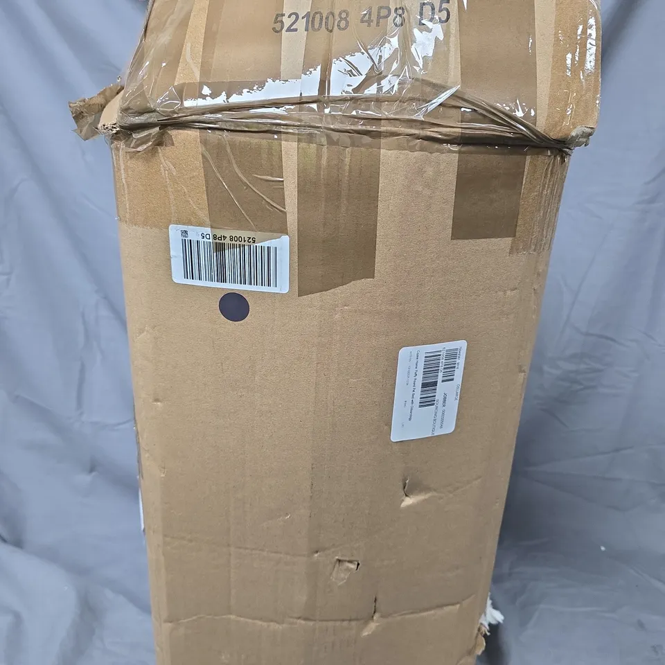 COZEE PAWS FLUFFY ROUND PET BED WITH ODOUROLOGY IN SILVER XL