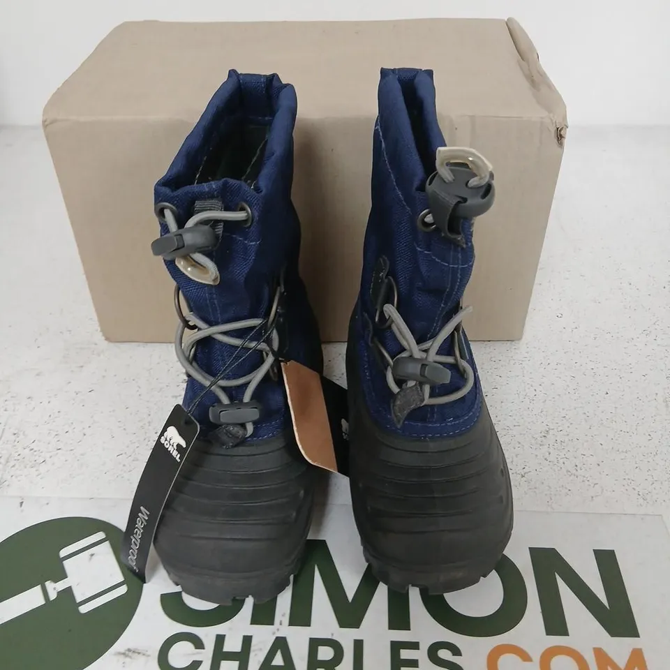 SOREL SUPER TROOPER CHILD WATERPROOF SNOW BOOTS – BLUE