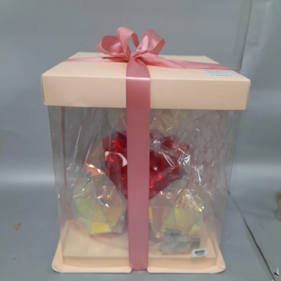 BOXED LED LIGHT UP TEDDY BEAR