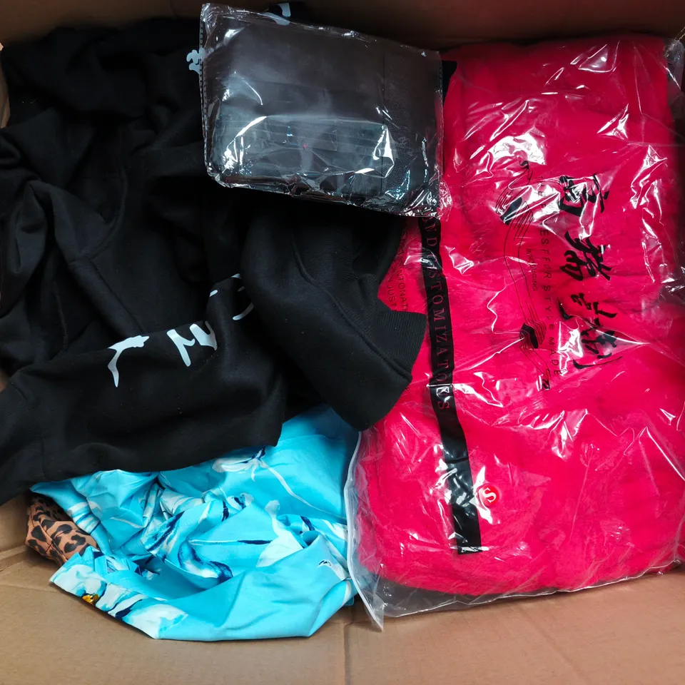 APPROXIMATELY 20 ASSORTED CLOTHING AND FASHION PRODUCTS IN VARIOUS STYLES AND SIZES - COLLECTION ONLY