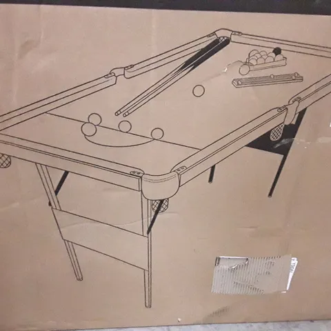 BOXED HY-PRO 4FT6IN SNOOKER AND POOL TABLE - COLLECTION ONLY