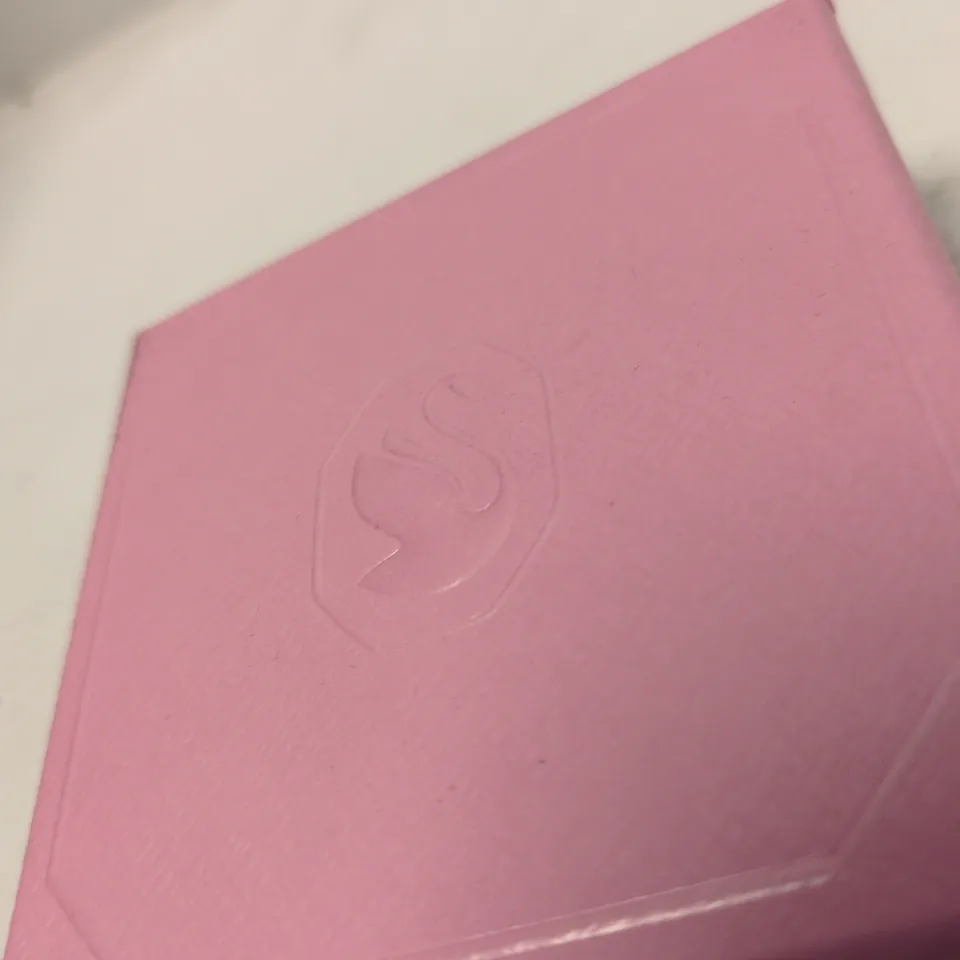 SWAROVSKI CRYSTAL-EMBELLISHED HOOP EARRINGS IN PINK PRESENTATION BOX