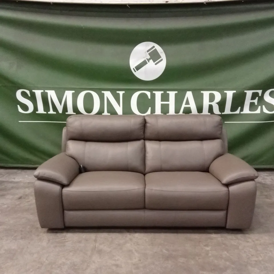 QUALITY DESIGNER ITALIAN MADE PATRIZIO 3 SEATER LEATHER SOFA