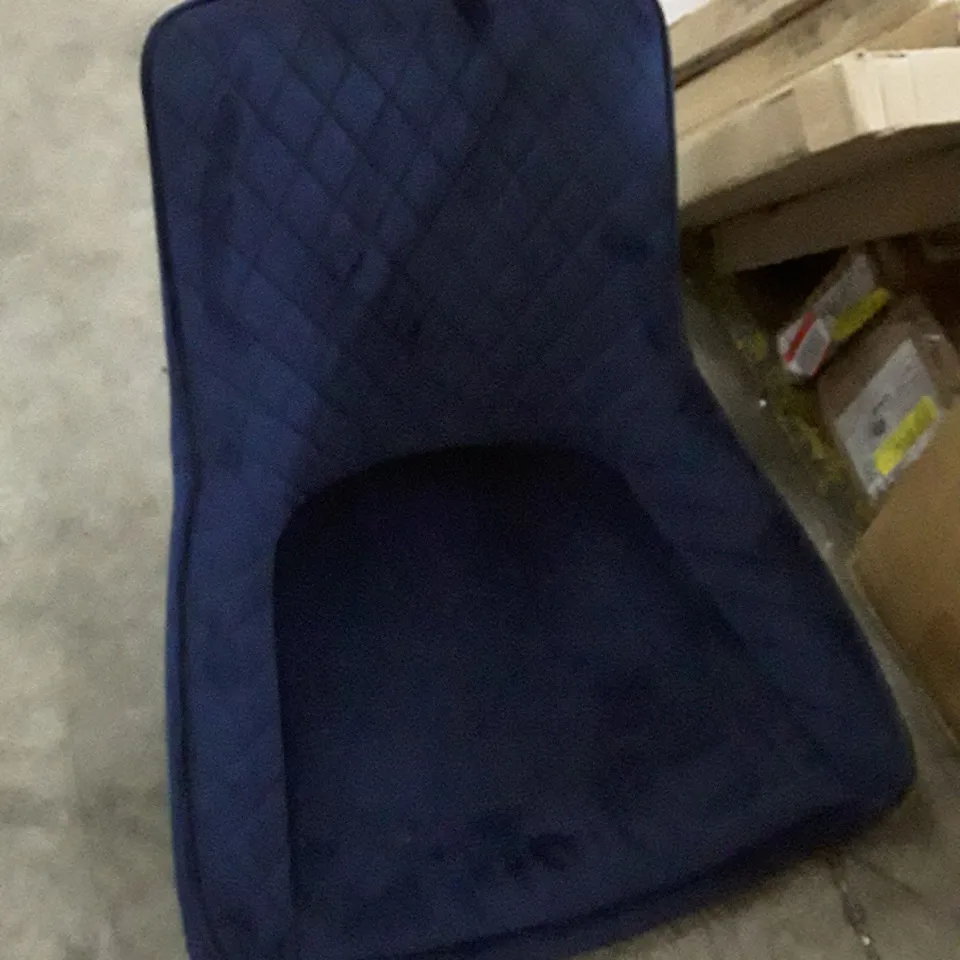 BOXED 2 HAMPTON DINING CHAIR - TEAL VELVET (NO LEGS)