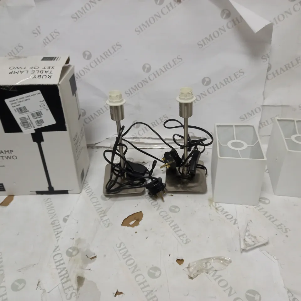 JOHN LEWIS RUBY TABLE LAMP SET OF 2