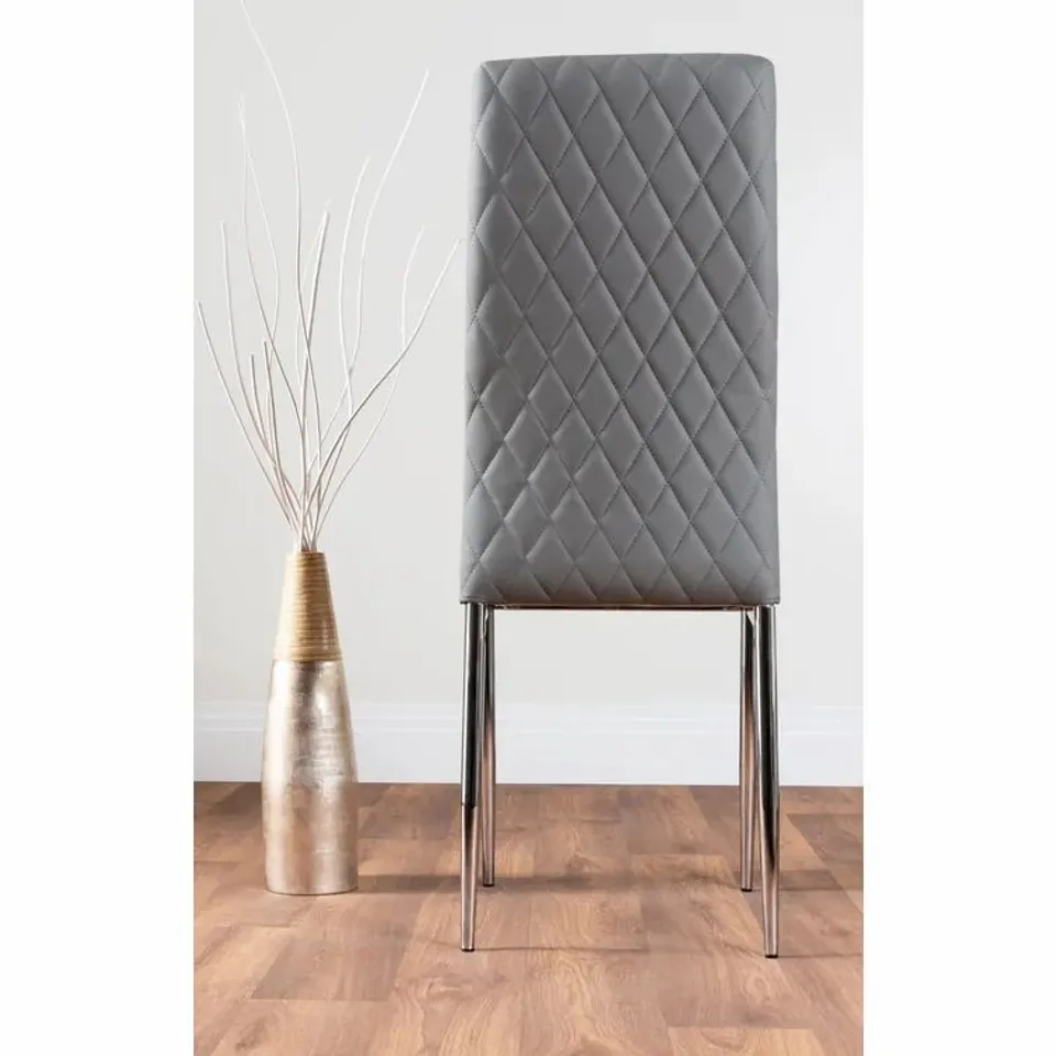 BOXED - CHOWCHILLA DINING CHAIR UPHOLSTERY - GREY