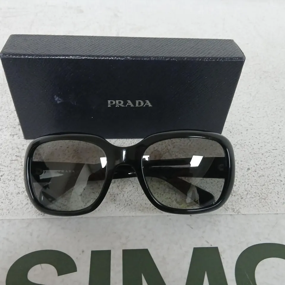 PRADA SUNGLASSES (BLACK FRAME) – BOXED
