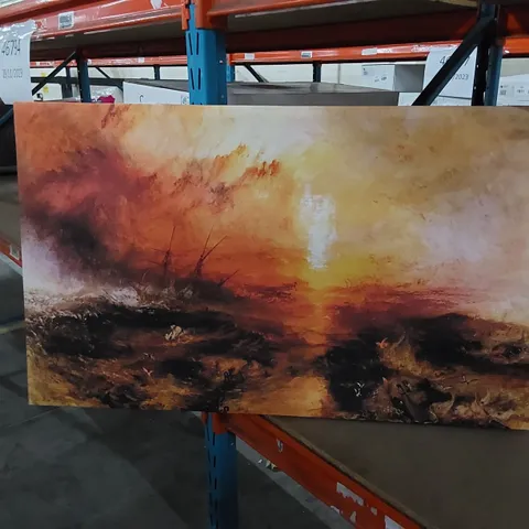 STAVES BEING THROWN OVERBOARD TYPHOON - WRAPPED CANVAS