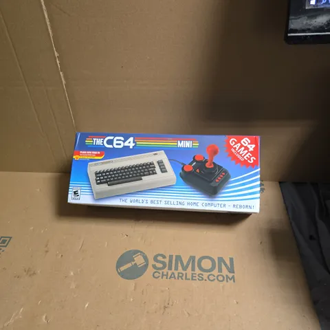 THE C64 MINI CONSOLE – BOXED WITH JOYSTICK, 64 GAMES
