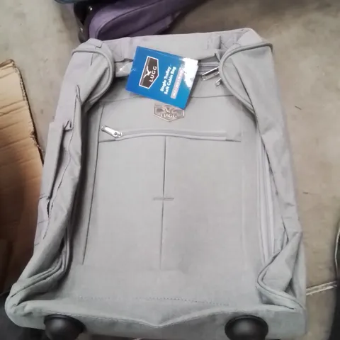 LUGG SINGLE TROLLEY SOFT CABIN BAG GREY 