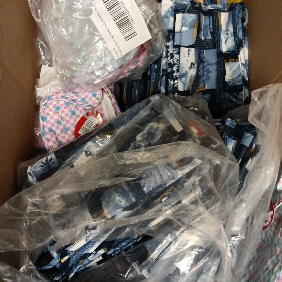 APPROXIMATELY 70 ASSORTED MAKE-UP/COSMETIC BAGS IN VARIOUS DESIGNS