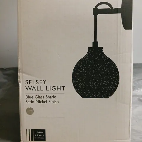 BOXED JOHN LEWIS SELSEY WALL LIGHT