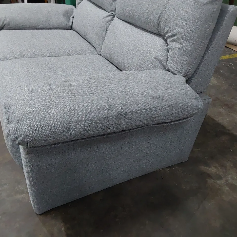 DESIGNER TWO SEATER SOFA GREY FABRIC 