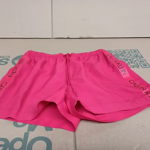 CALVIN KLEIN RED SMALL SWIM SHORTS