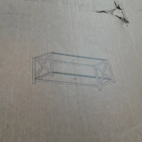 BOXED CHRISTIE CHROME COFFEE TABLE - COLLECTION ONLY