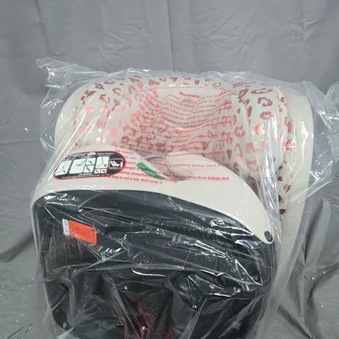 MY BABIIE ISIZE BLUSH LEOPARD CAR SEAT (100-150CM)