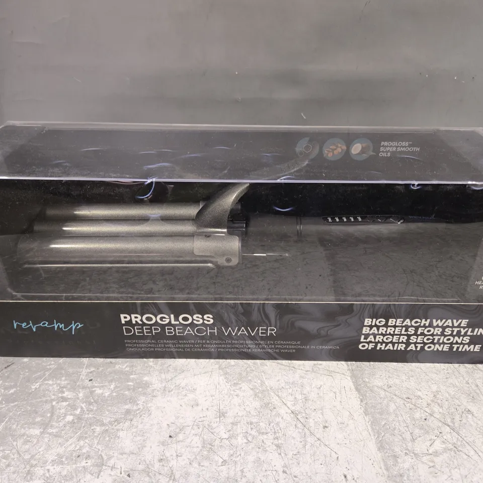 BOXED REVAMP PROGLOSS DEEP BEACH WAVER WV-2000