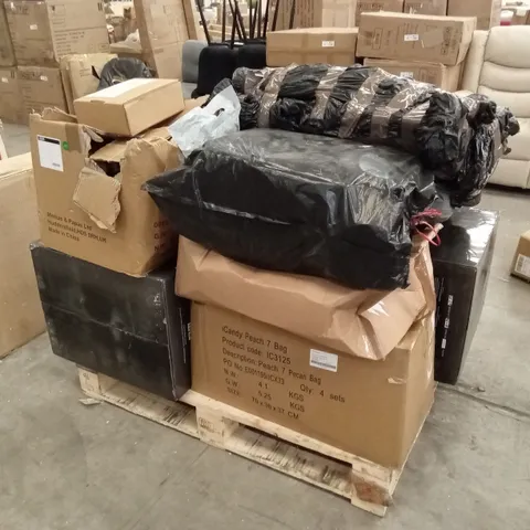 PALLET OF ASSORTED QUALITY DESIGNER INCOMPLETE PRAM PARTS, PIECES AND ACCESSORIES 