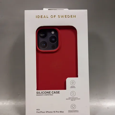 BOXED IDEAL OF SWEDEN MAGSAFE COMPATIBLE SILICONE CASE FOR IPHONE 15 PRO MAX