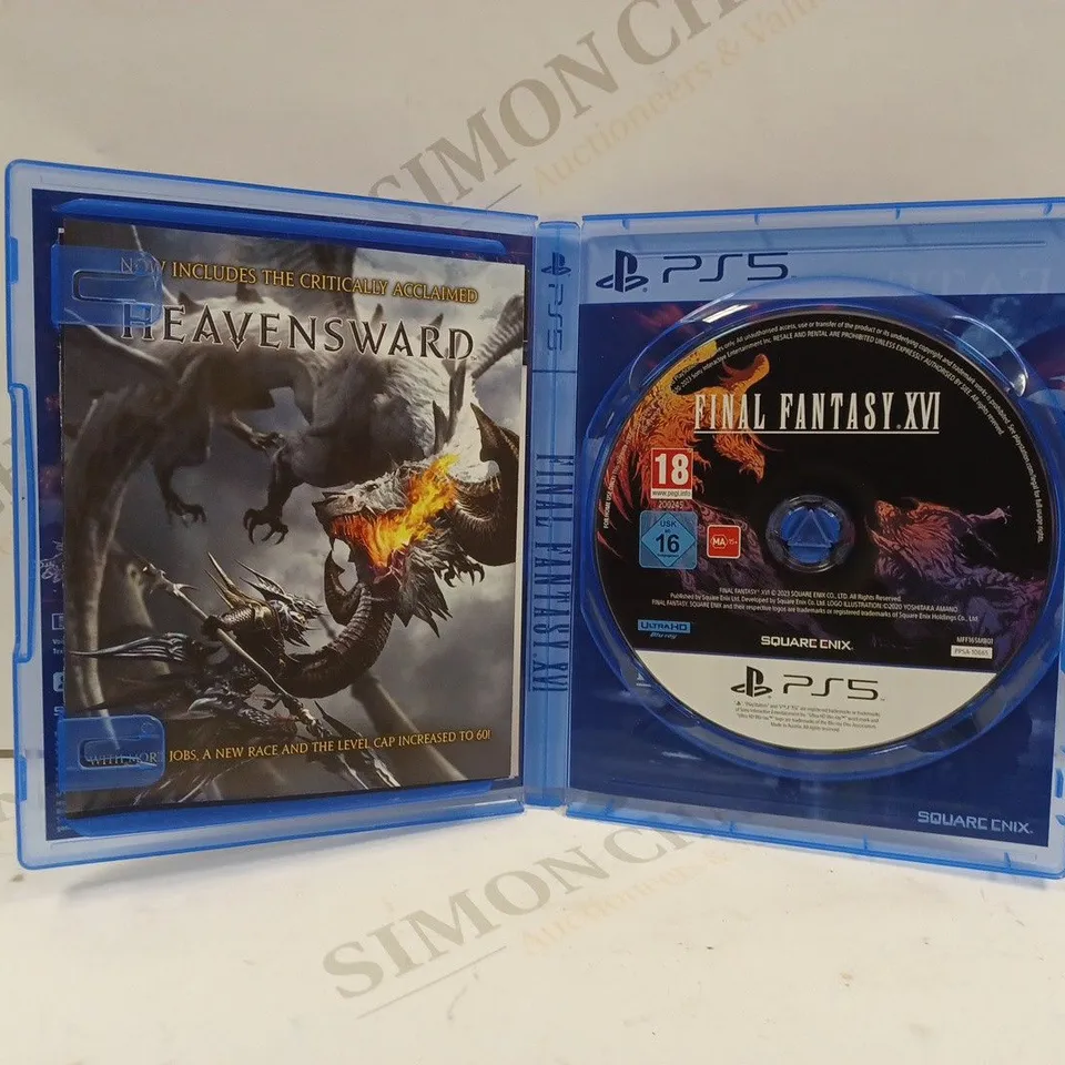 FINAL FANTASY XVI FOR THE PS5 