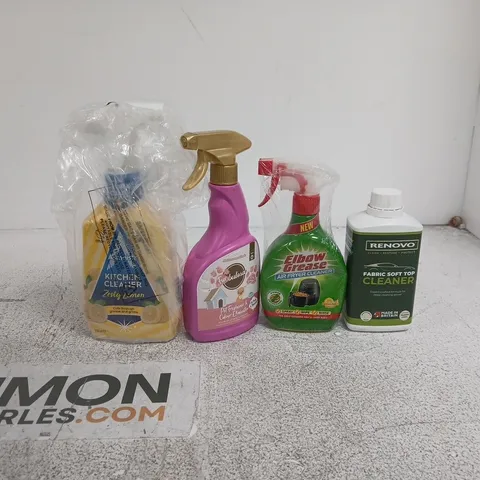TOTE OF APPROXIMATELY 10 ASSORTED ITEMS TO INCLUDE RENOVO, ELBOW GREASE, ASTONISH ETC
