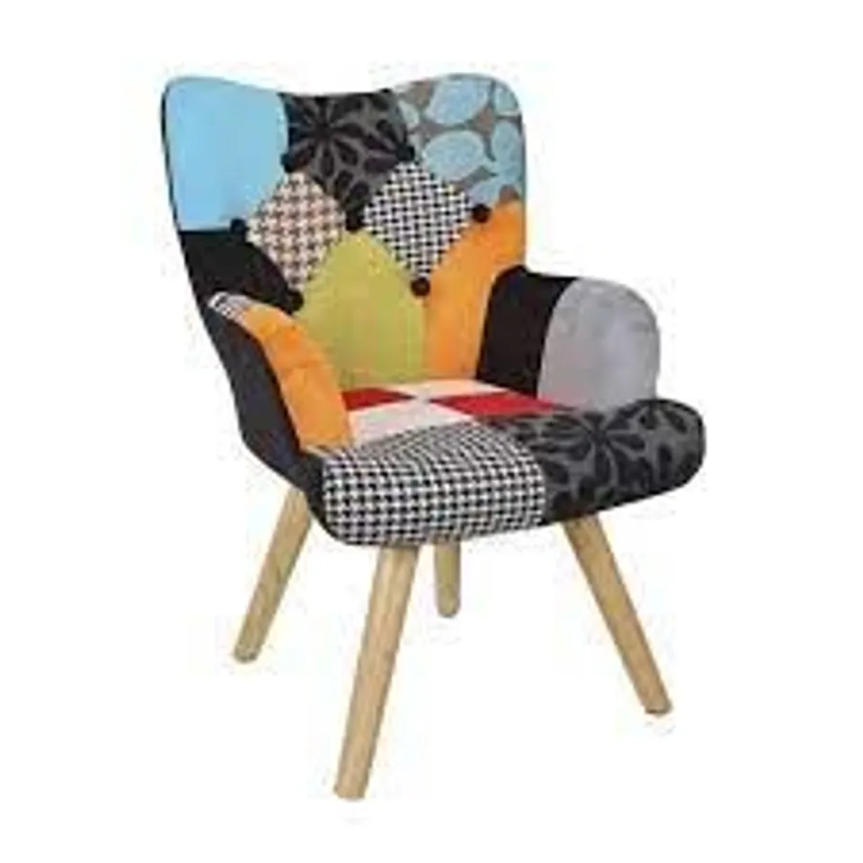 BOXED HELSINKI PATCHWORK CHILDREN'S ARMCHAIR