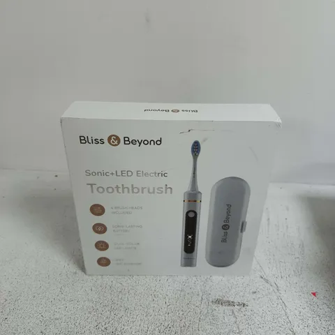 BOXED BLISS & BEYOND SONIC + LED ELECTRIC TOOTHBRUSH