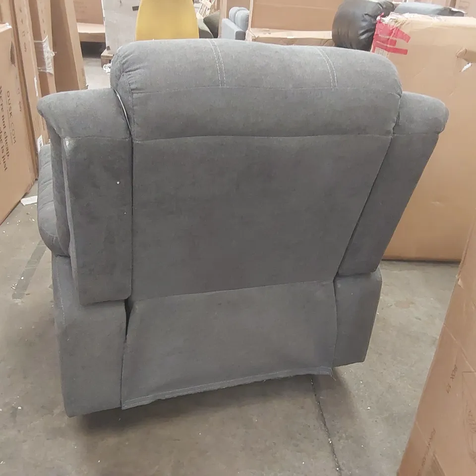 QUALITY DESIGNER FABRIC MANUAL RECLINING ARMCHAIR 