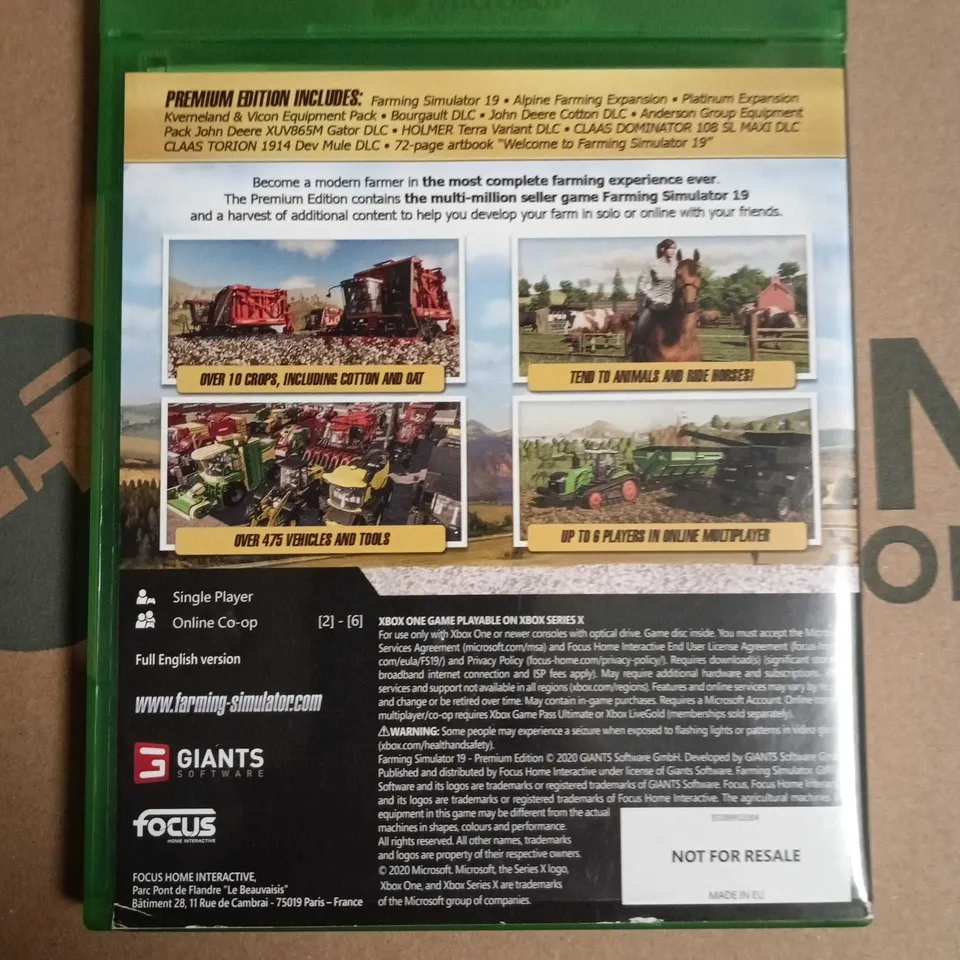 FARMING SIMULATOR 19 PREMIUM EDITION – XBOX ONE 