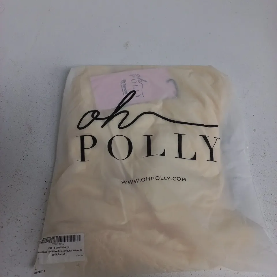 OH POLLY BUTTER YELLOW MIDAXI DRESS – WOMEN’S, SIZE M