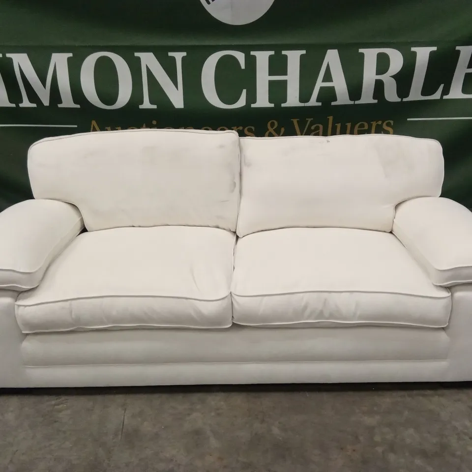 CHATHAM 3 SEATER SOFA, CREAM HOUSE PLUSH FABRIC