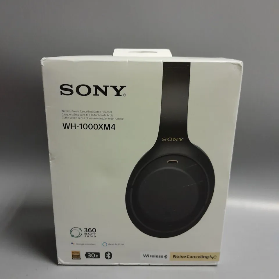 BOXED SONY WH-1000XM4 WIRELESS NOISE CANCELLING HEADPHONES