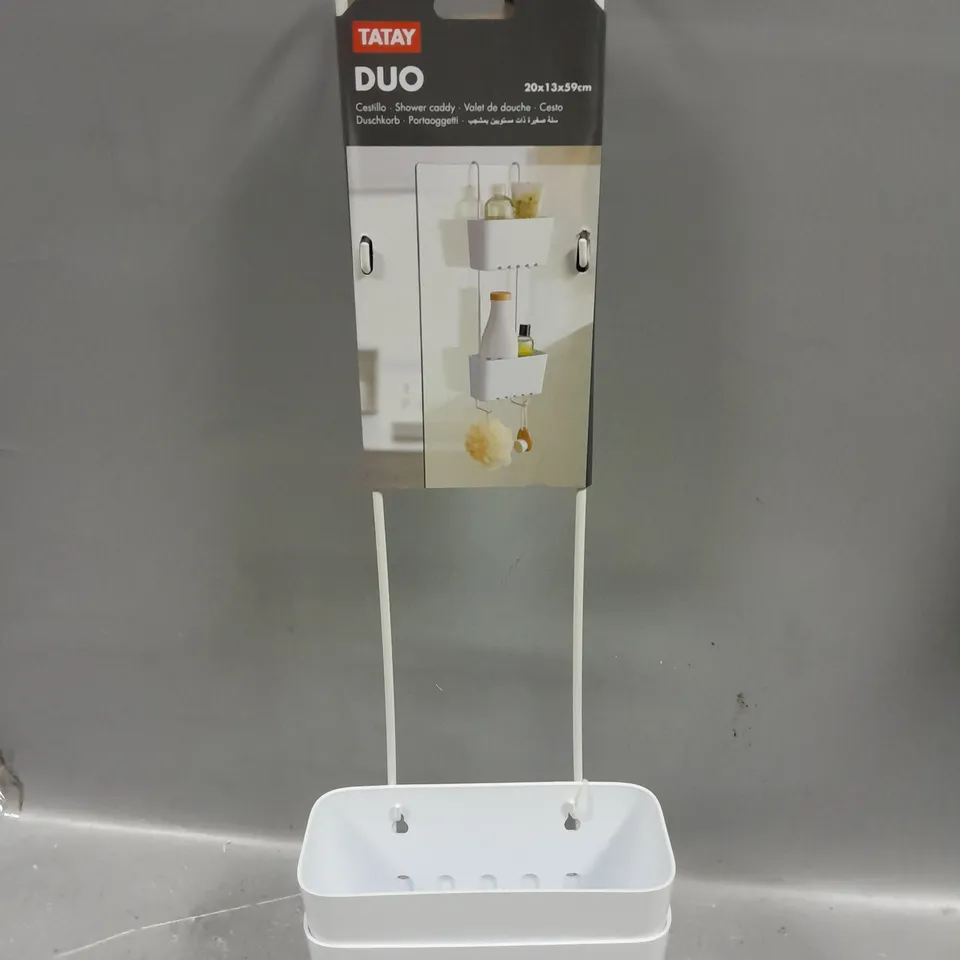 TATAY DUO SHOWER CADDY IN WHITE