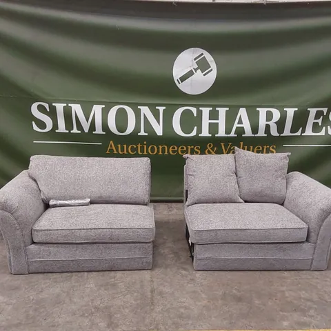 2 X DURY CHUNKY WEAVE 4 SEATER SOFA PARTS // ONE SCATTER BACK AND ONE STANDARD BACK PIECE, DOES NOT MAKE A COMPLETE SOFA