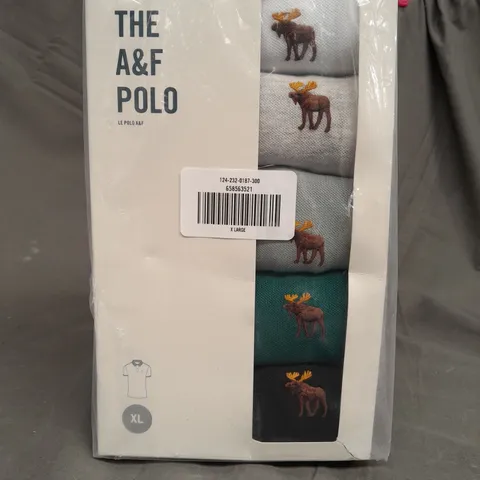SEALED ABERCROMBIE & FITCH THE A&F POLO IN VARIOUS COLOURS - XL