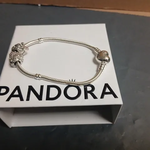 PANDORA CHARM BRACELET WITH TWO CHARMS